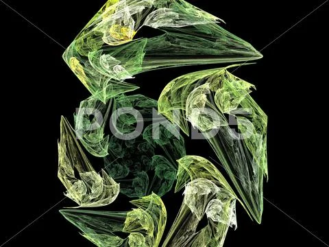 Digital fractal Stock Illustration