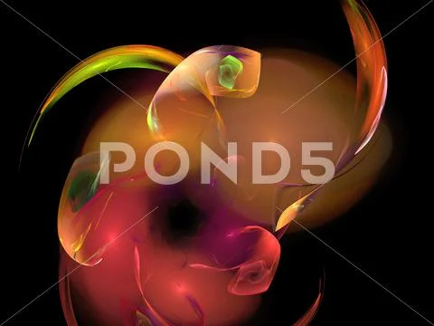 Digital fractal Stock Illustration