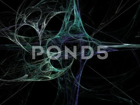 Digital fractal Stock Illustration