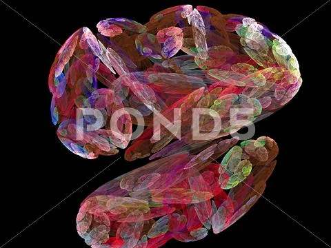 Digital fractal Stock Illustration