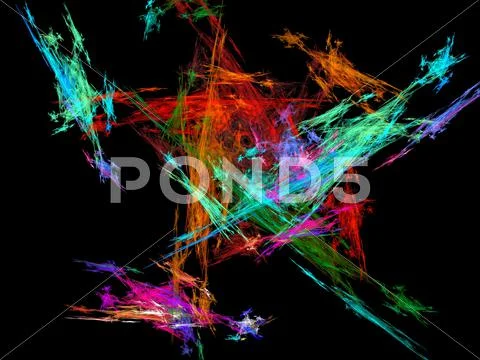 Digital fractal Stock Illustration