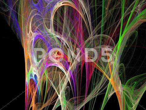 Digital fractal Stock Illustration
