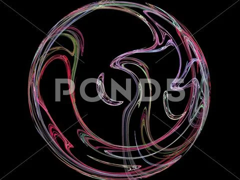 Digital fractal Stock Illustration