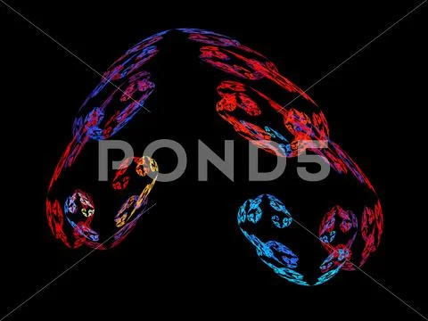 Digital fractal Stock Illustration