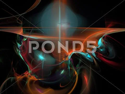 Digital fractal Stock Illustration