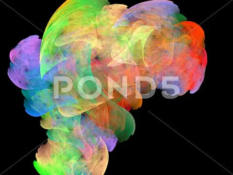 Digital fractal Stock Illustration
