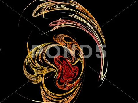 Digital fractal Stock Illustration