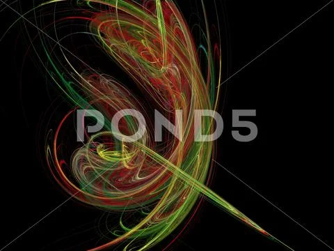Digital fractal Stock Illustration