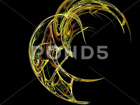 Digital fractal Stock Illustration