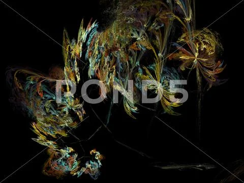 Digital fractal Stock Illustration