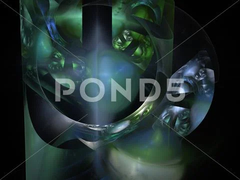 Digital fractal Stock Illustration