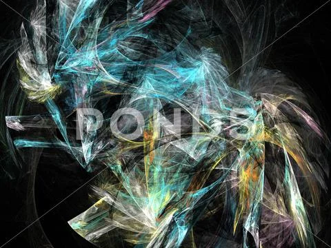 Digital fractal Stock Illustration