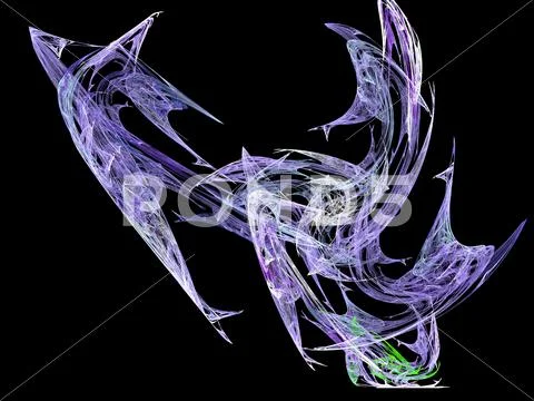 Digital fractal Stock Illustration