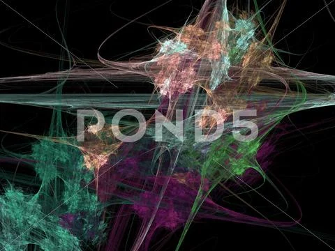 Digital fractal Stock Illustration
