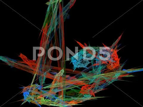Digital fractal Stock Illustration