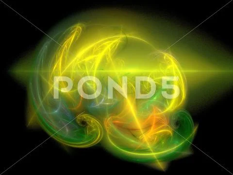 Digital fractal Stock Illustration