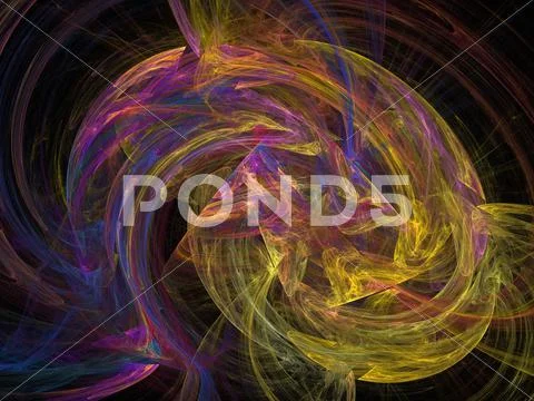 Digital fractal Stock Illustration