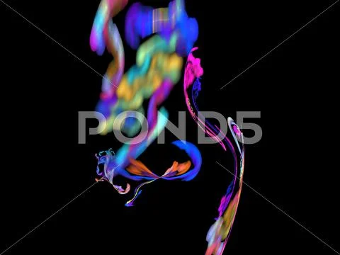 Digital fractal Stock Illustration