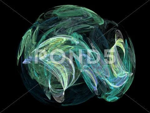 Digital fractal Stock Illustration