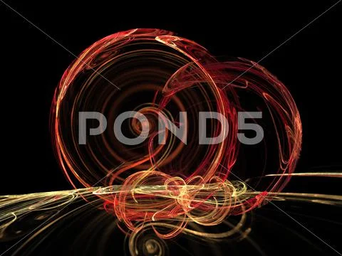 Digital fractal Stock Illustration