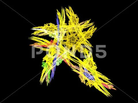 Digital fractal Stock Illustration