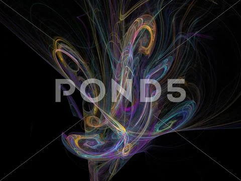 Digital fractal Stock Illustration