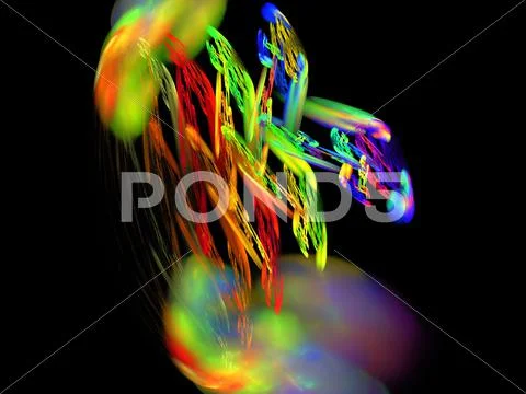 Digital fractal Stock Illustration