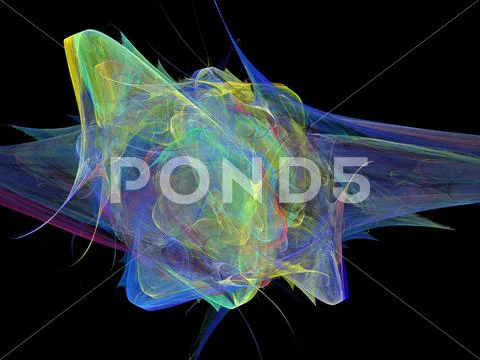 Digital fractal Stock Illustration