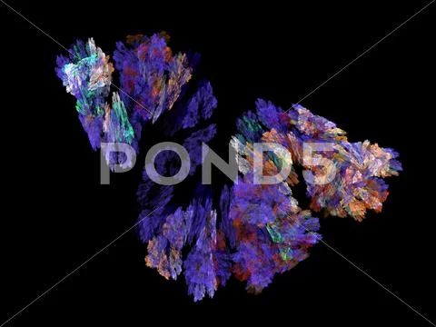 Digital fractal Stock Illustration
