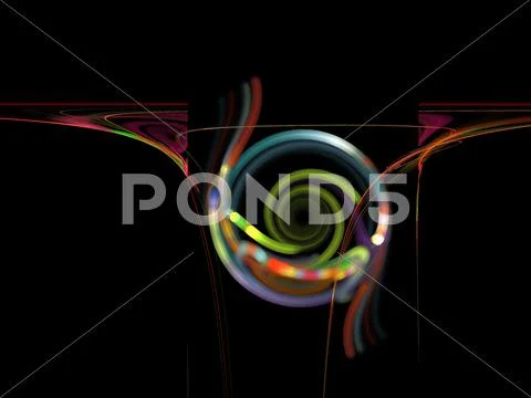 Digital fractal Stock Illustration
