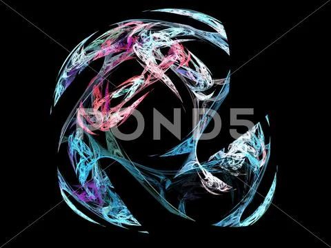 Digital fractal Stock Illustration