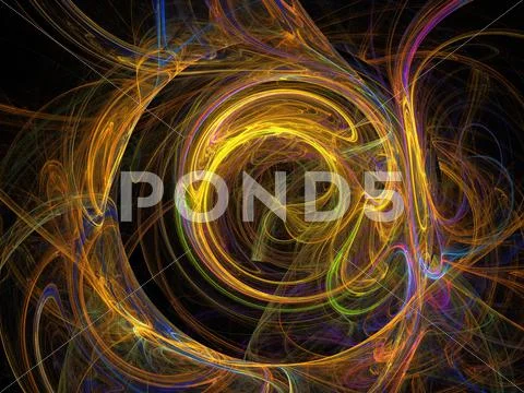Digital fractal Stock Illustration