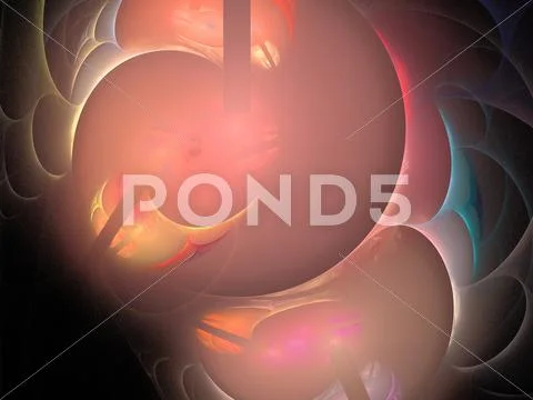 Digital fractal Stock Illustration