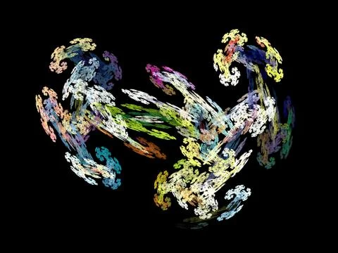 Digital fractal Stock Illustration