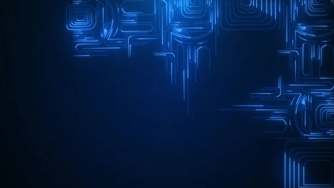 Digital frame hologram, microchip circuit board for programming, coding copy Stock Footage 312003892