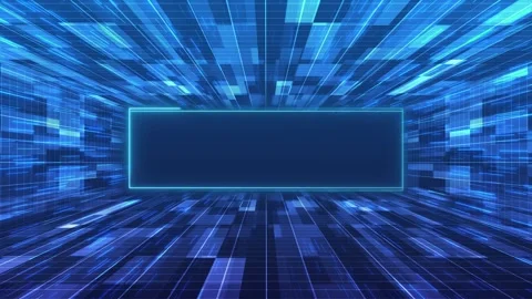 Digital frame hologram, microchip circuit board for programming, coding copy Stock Footage 313620480