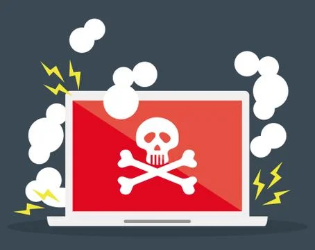 Digital fraud and hacking design Stock-Illustration