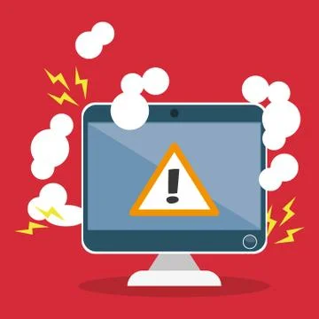 Digital fraud and hacking design Stock Illustration