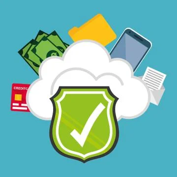 Digital fraud and hacking design 스톡 일러스트