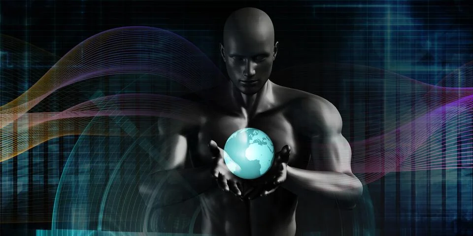 Digital Future Innovation Illustrazione stock
