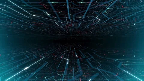 Digital Futuristic abstract background of decentralized block chain. Stock Footage 334024329