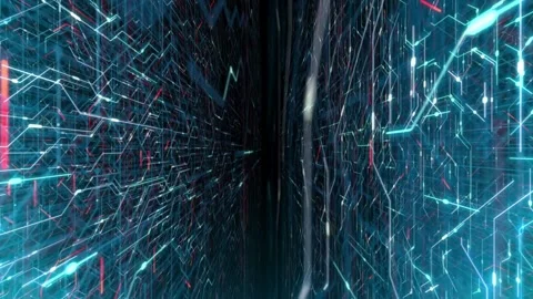 Digital Futuristic abstract background of decentralized block chain. 스톡 동영상 334026895