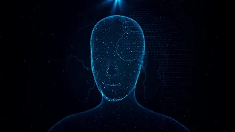 Digital Futuristic Artificial intelligence, people Brain of AI Deep Learning Stock Footage 258429355