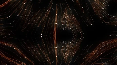 Digital futuristic background with plexus of lines, dots and triangles Stock Footage 338267257