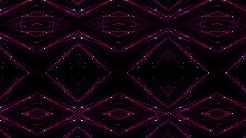 Digital futuristic background with plexus of lines, dots and triangles Stock Footage 338267303