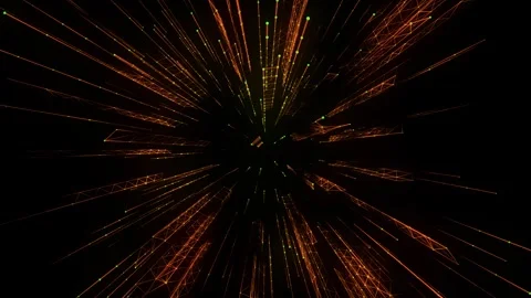 Digital futuristic background with plexus of lines, dots and triangles Stock Footage 338267467