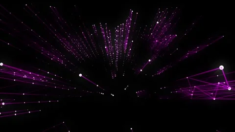 Digital futuristic background with plexus of lines, dots and triangles Stock Footage 338267495