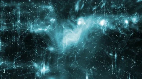 Digital futuristic binary data animation Vídeos de archivo 146142955