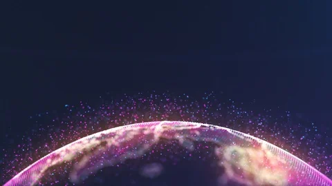 Digital Futuristic Earth Stock Footage 99665291