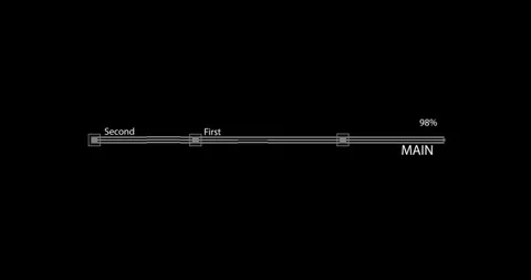 Digital futuristic frame HUD elements Stock Footage 342096071